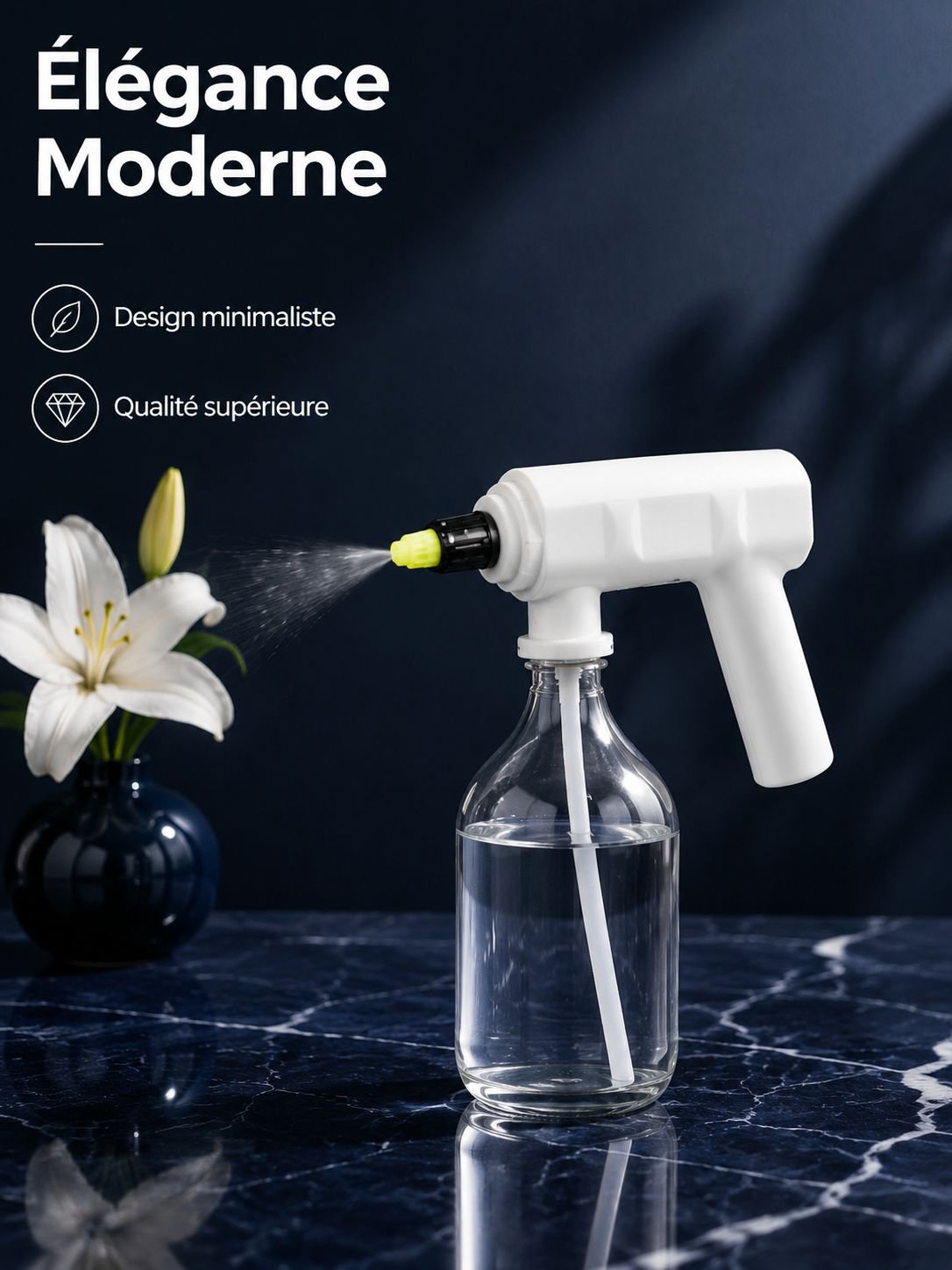 Tête de pulvérisateur électrique pour bouteille de boisson