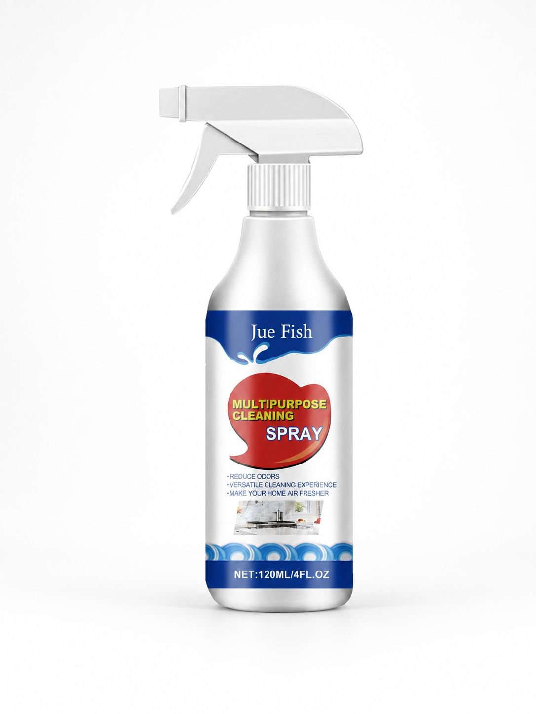 Multifunktionales Reinigungsspray für starke Küchenfettflecken