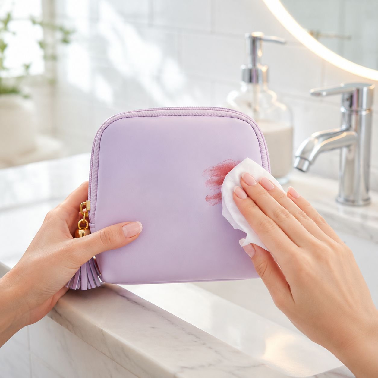 Trousse de maquillage portable, mini sac multifonction pour rouge à lèvres et bijoux