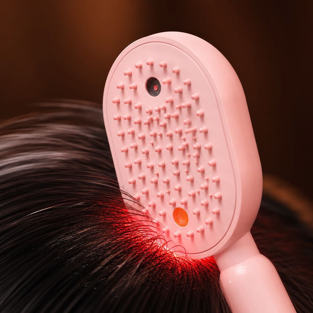 Peigne de massage électrique diffuseur d'huiles essentielles