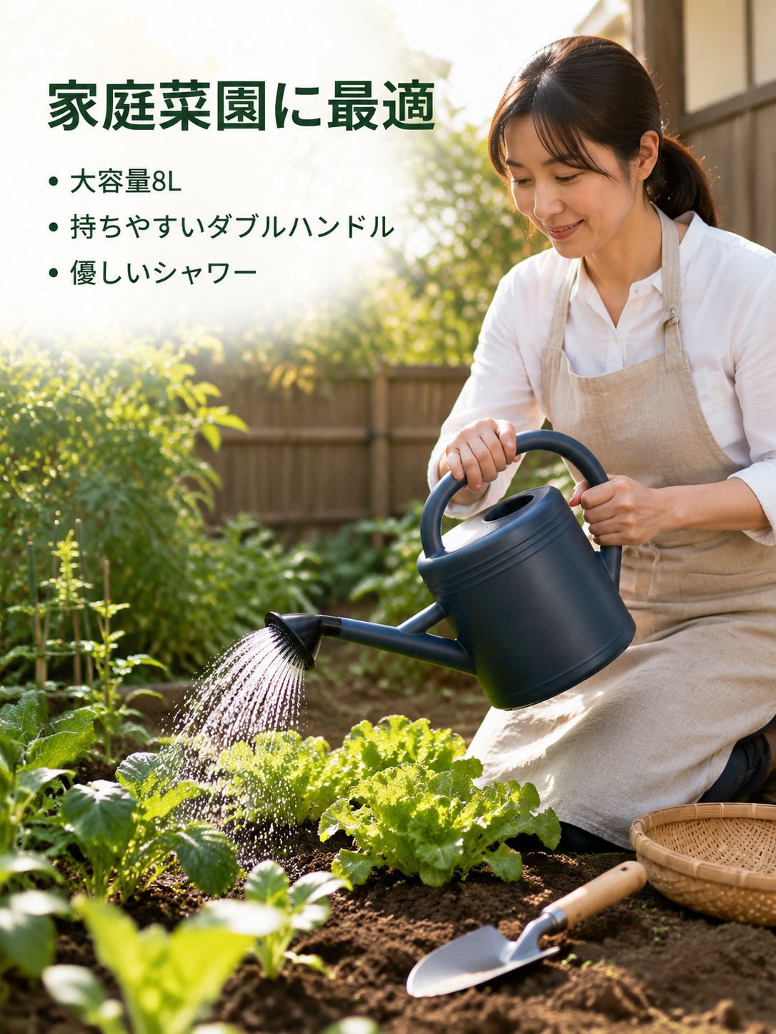 家庭菜園用大容量水差し グレー 8L