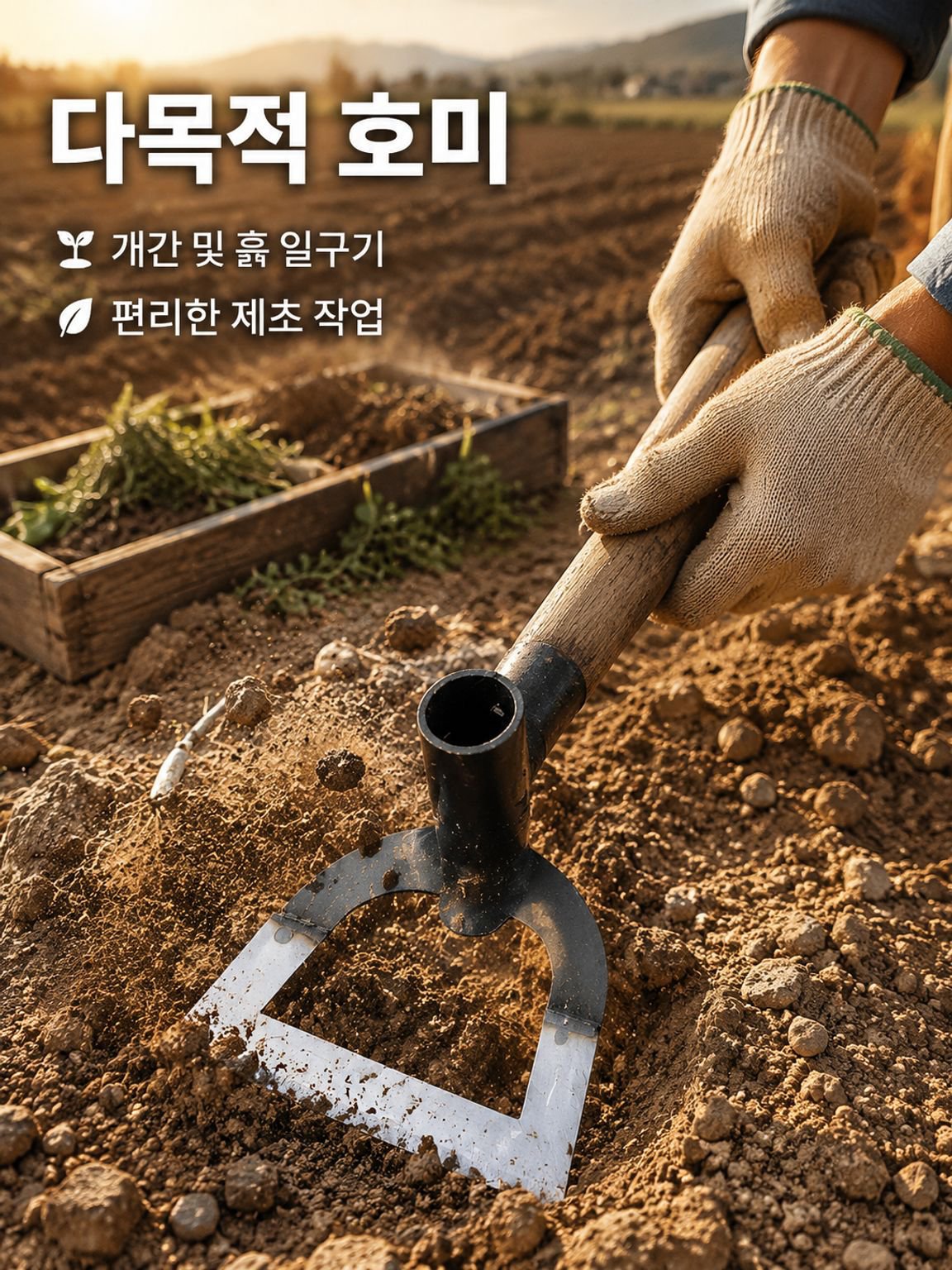 옥외개간송토가후망간강농업용공심호미