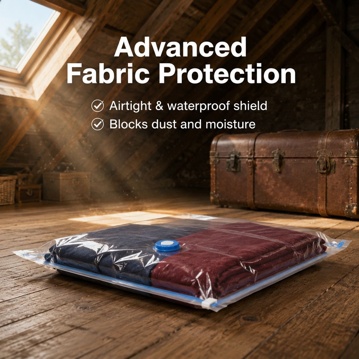 Vacuum compression storage bag
