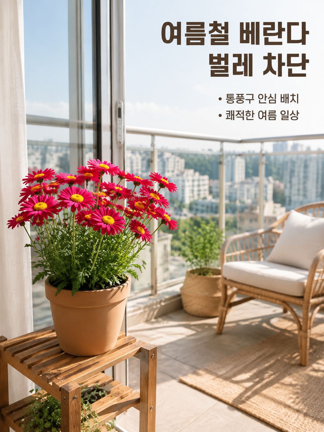 사계절 컬러 모기 방지 식물 화분