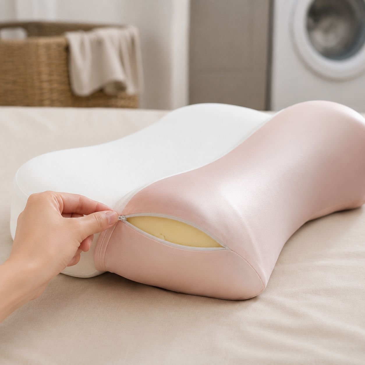 Posture correction pillow with cooling technology