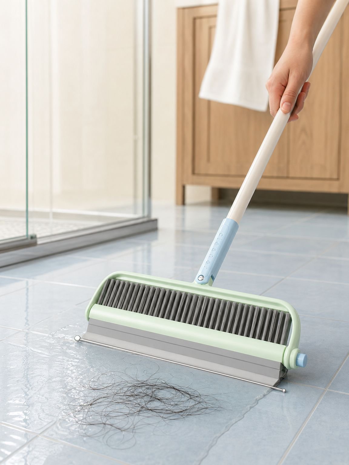 Multipurpose cleaning brush with double heads