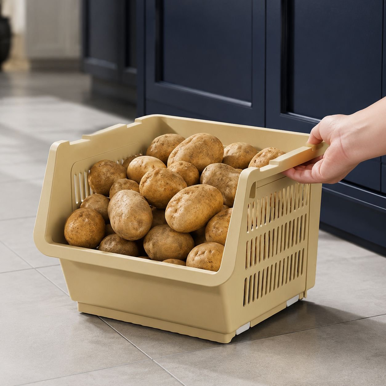 Kitchen Floor Thickened Sundries Storage Basket Multi-purpose Toy Storage Basket