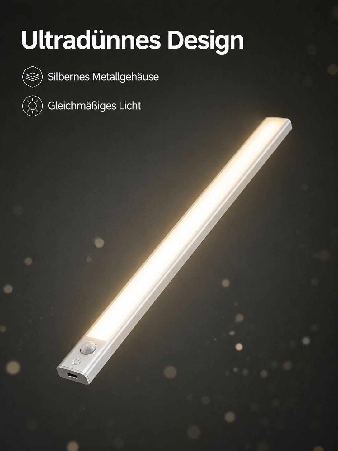 Intelligente LED-Nachtleuchte mit Bewegungserkennung, Magnetstreifen und kabelloser Funktion