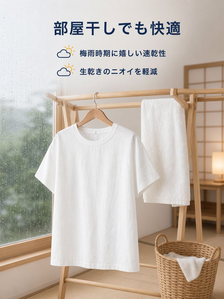 無地ゆったり通気性レディースTシャツ