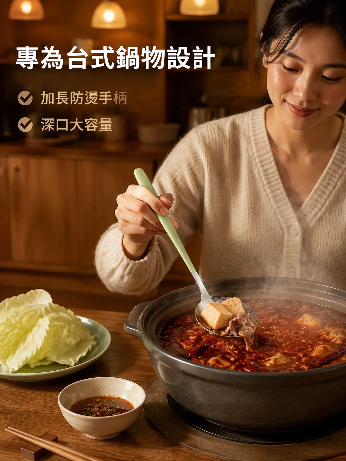 不銹鋼長柄湯勺