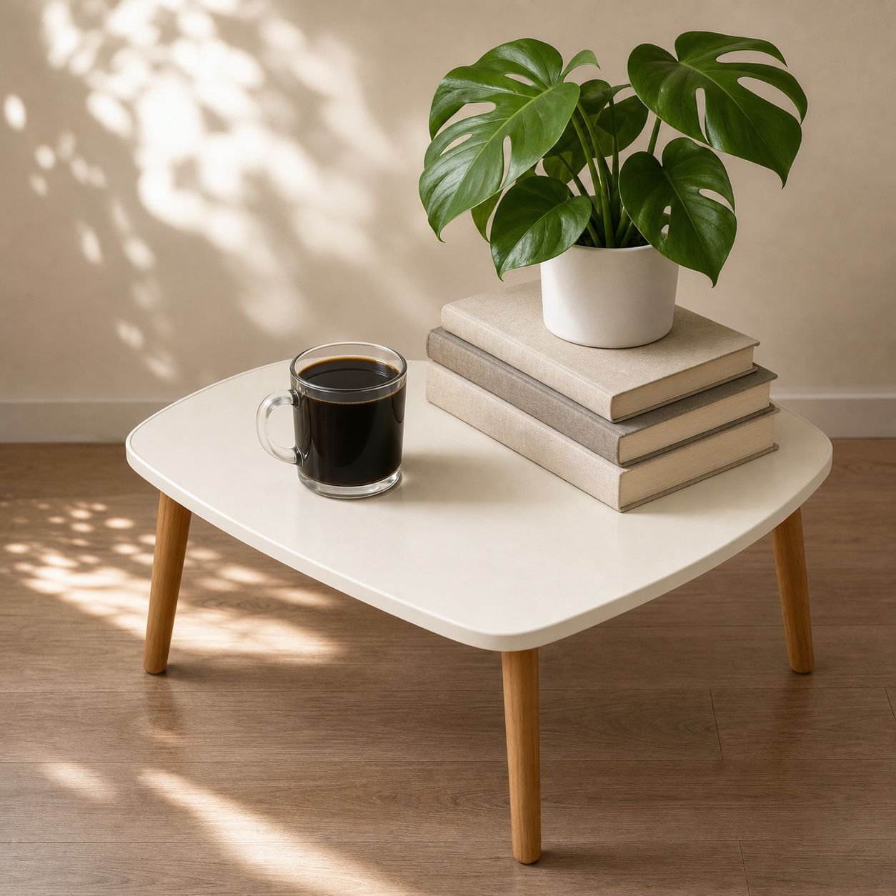 Table basse compacte et pratique