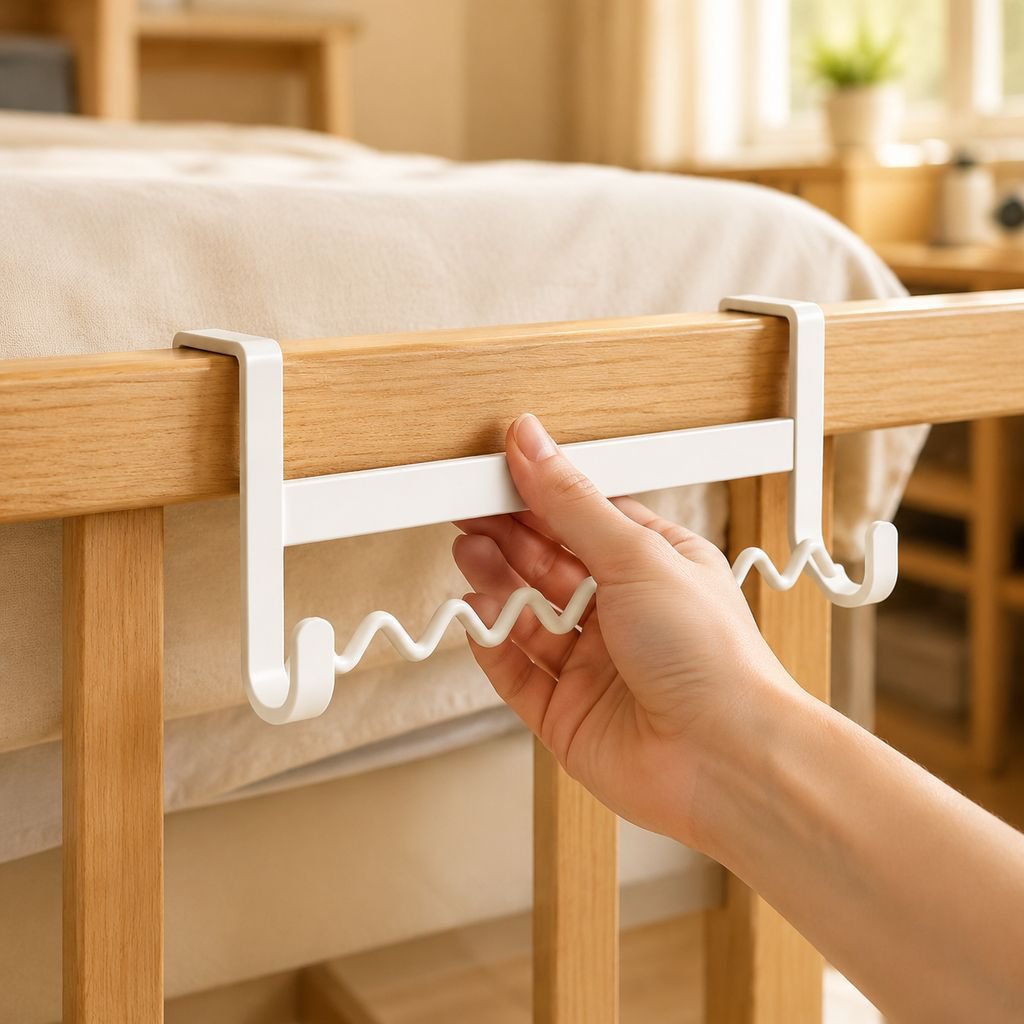 Close-up of Wavy Clothes Storage Hook design