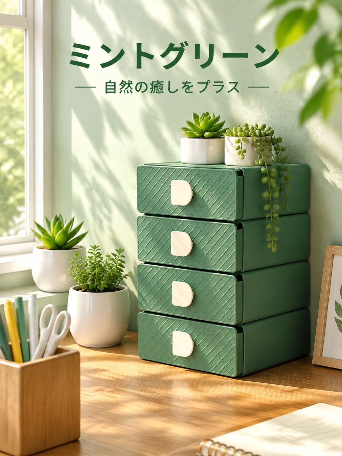 文房具やアクセサリーを整理できる多用途収納ボックス