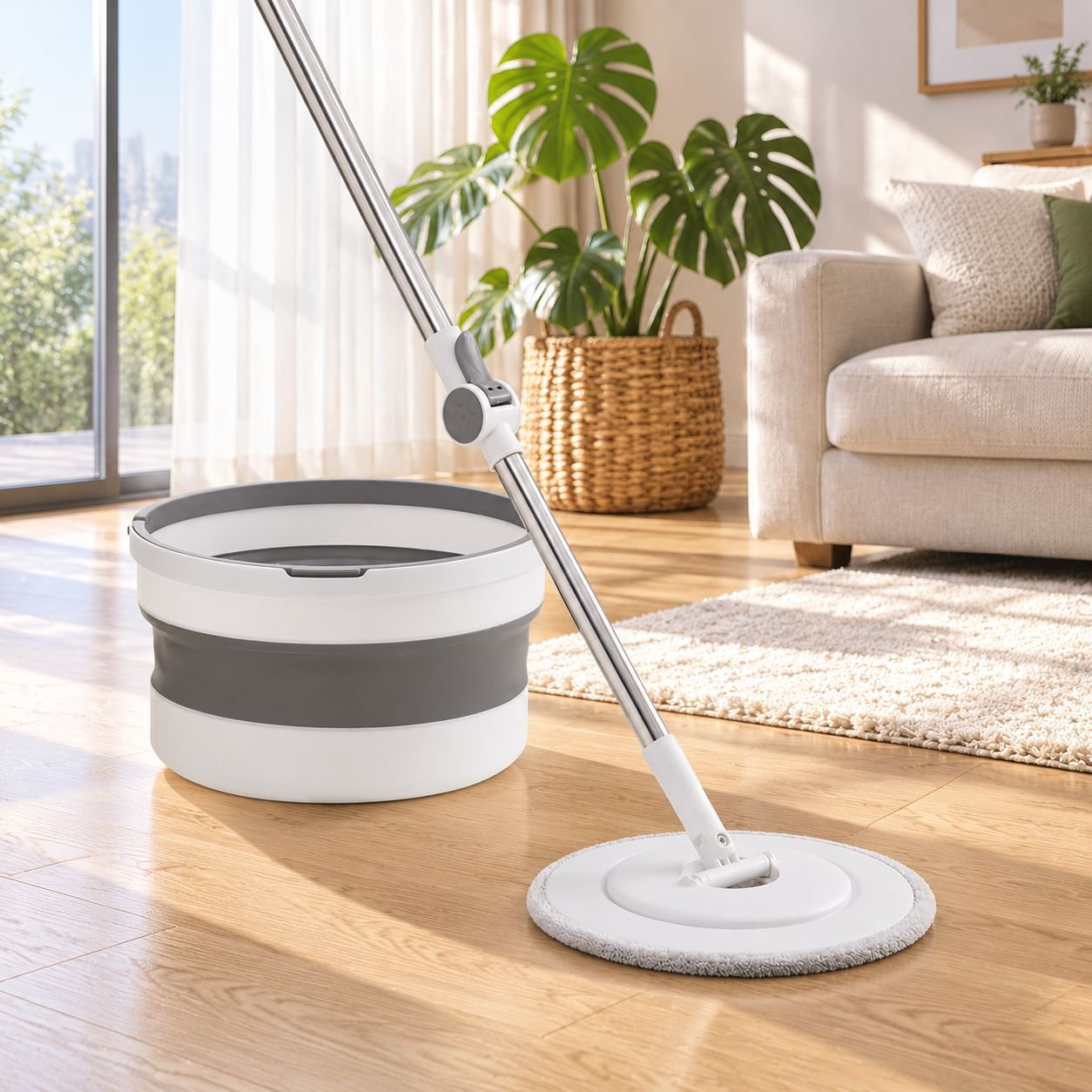 Multifunctional Rotatable Foldable Mop