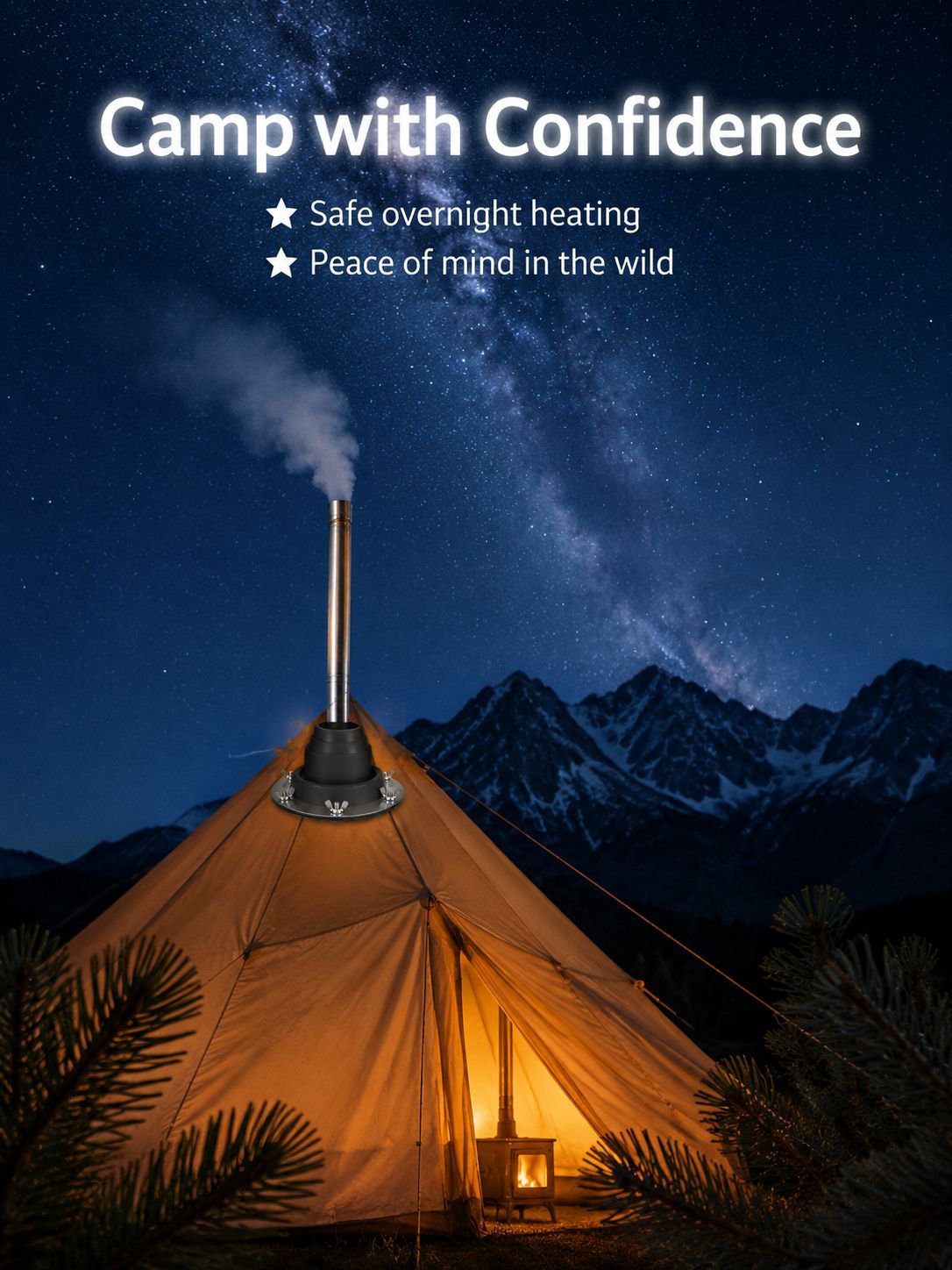 Fireproof Tent Shield for Preventing Damage