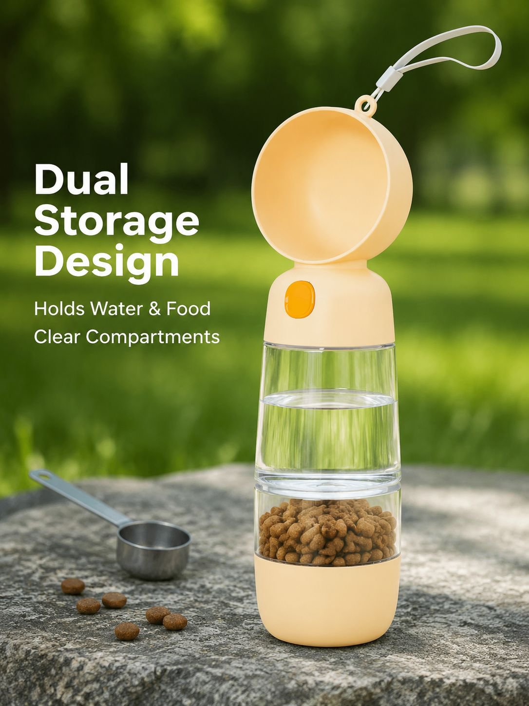 Pet Outdoor Water Cup Walking Dog Walking Cup Food Storage Bottle Dog Portable Drinking Waterer