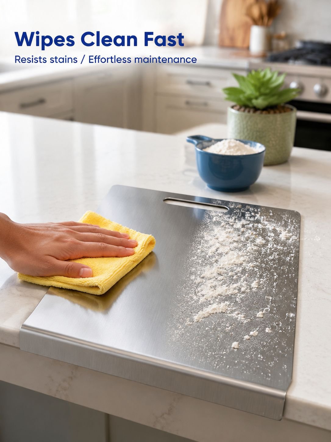 Homemade bread dough on kneading board