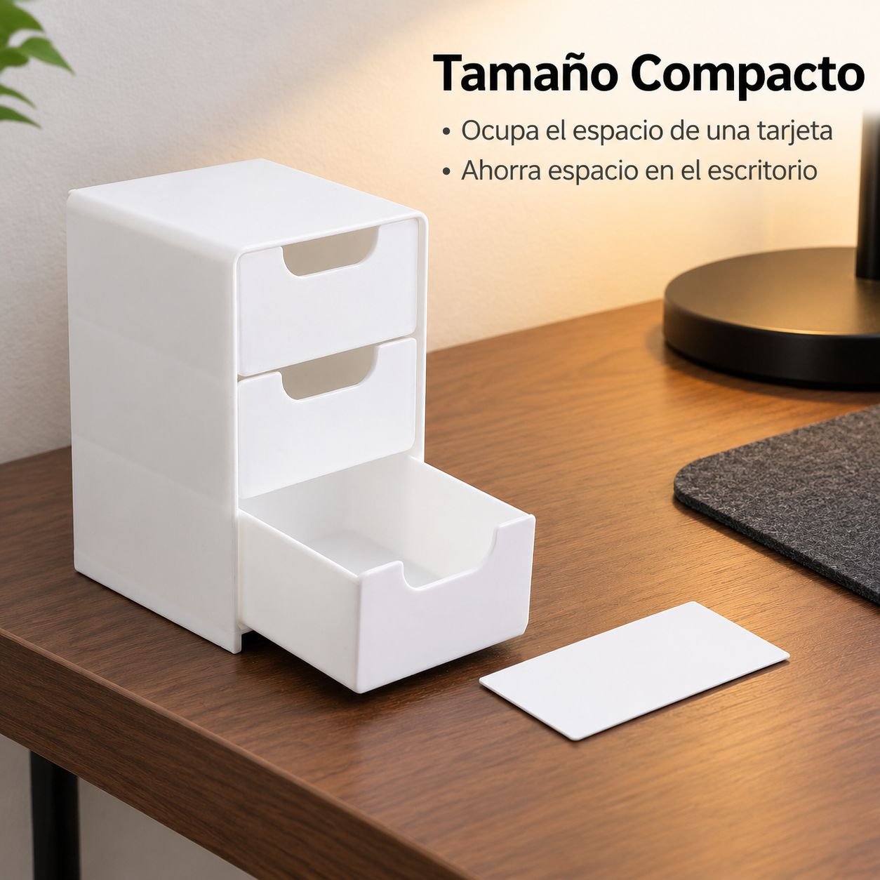 Caja de almacenamiento pequeña tipo cajón para escritorio
