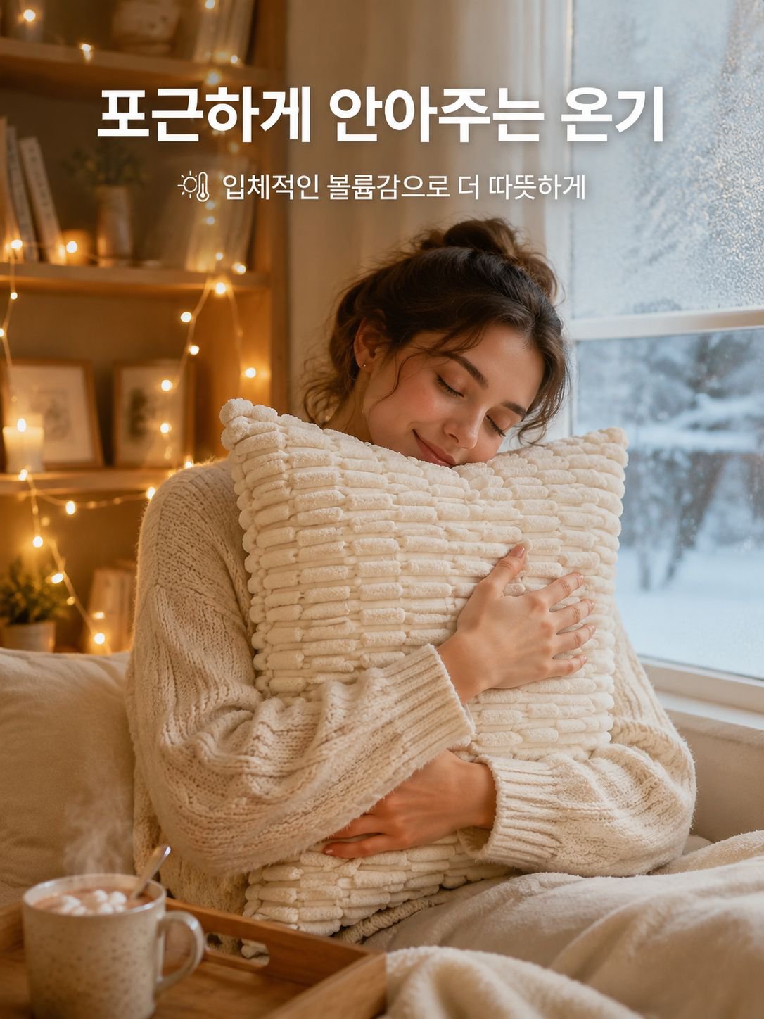 폭발적인 내장 입체 무늬 코듀로이 쿠션