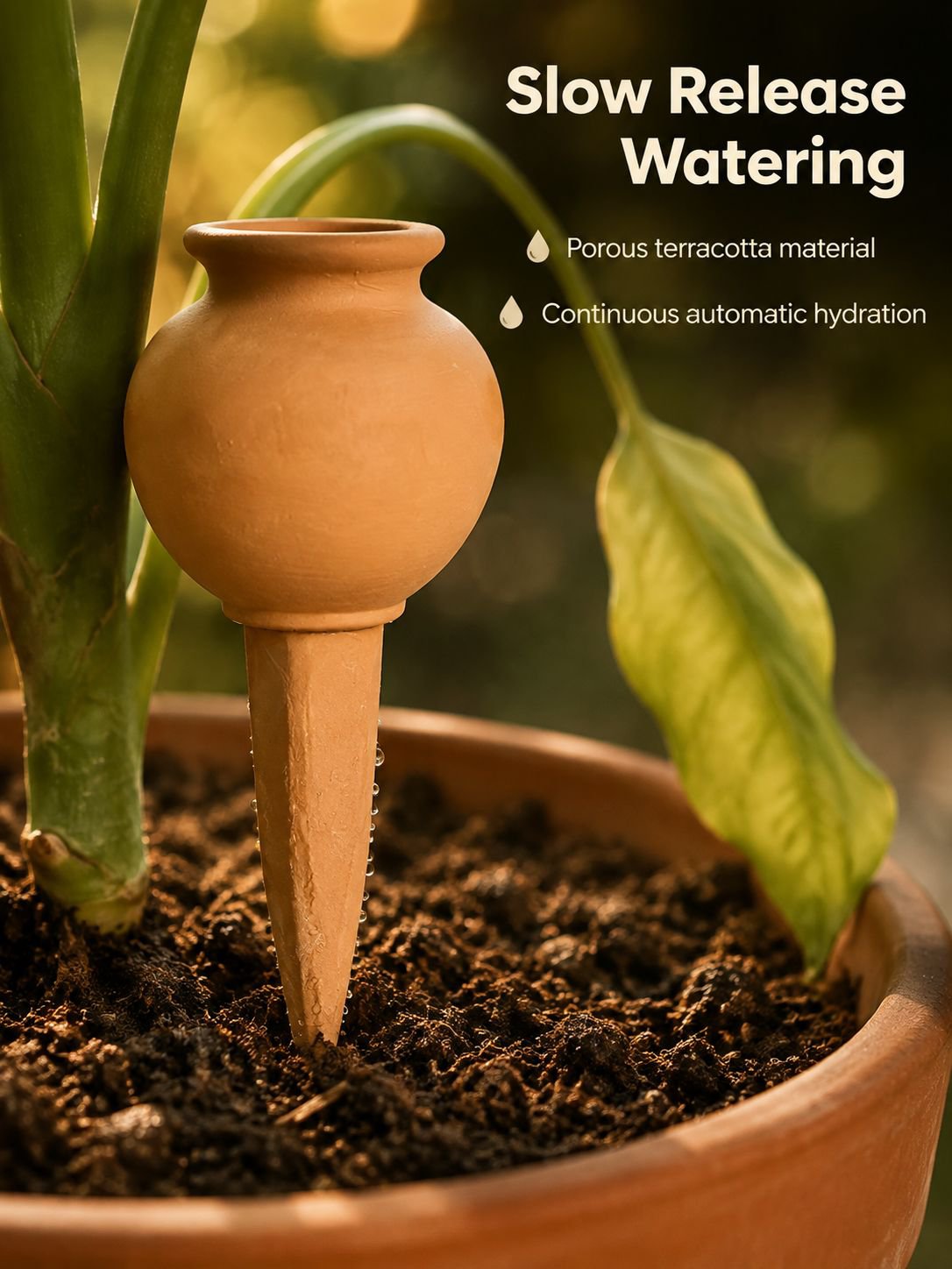 Terracotta Drip Irrigation Accessory Automatic Plant Waterer