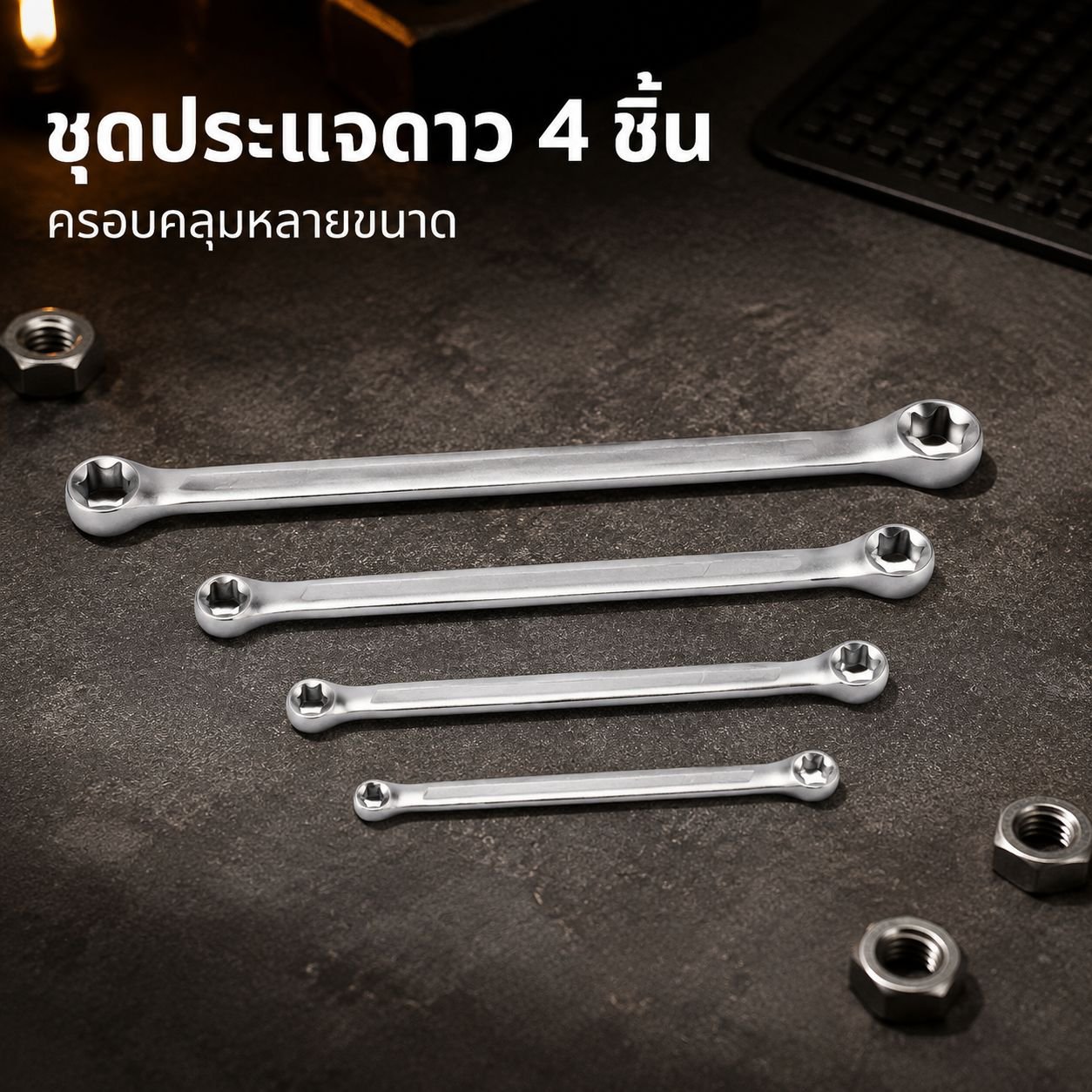 ประแจพ่นทรายแบบ E-type, เครื่องมือทอร์กซ์หกเหลี่ยมสองด้าน