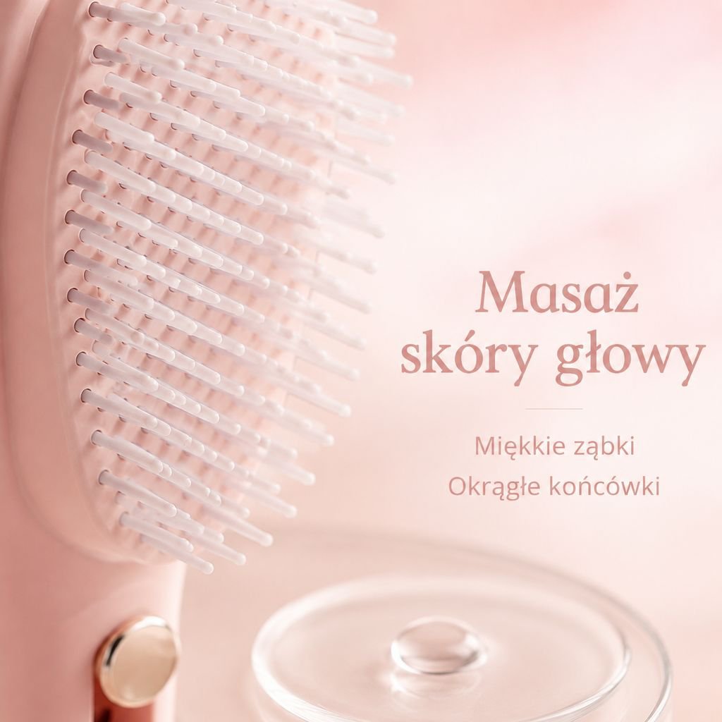 Wysuwany magiczny grzebień, który usuwa włosy jednym kliknięciem.