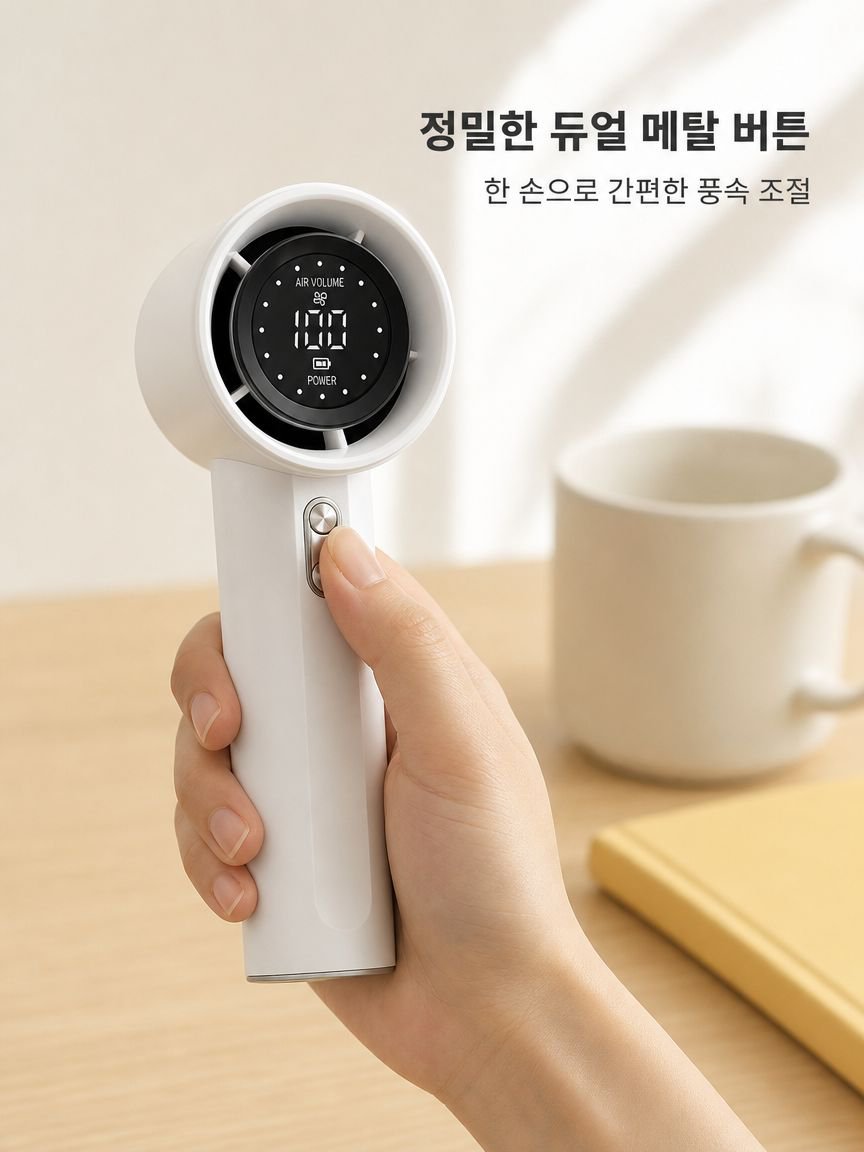 휴대하기 편리한 초경량 핸디 선풍기