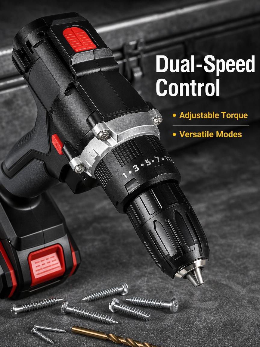 MultiFunction Electric Screwdriver With Hand Drill And Super Power