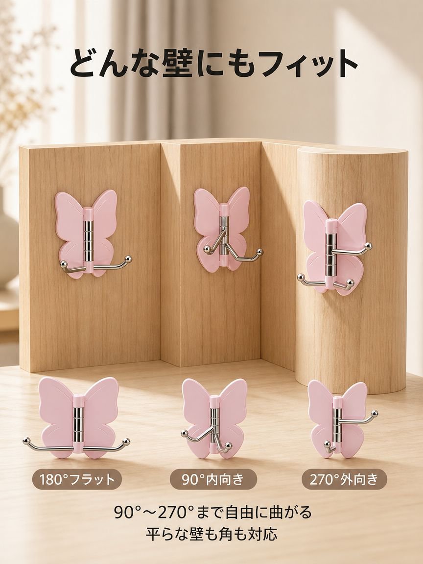 多機能収納フックでキッチン用品を整理