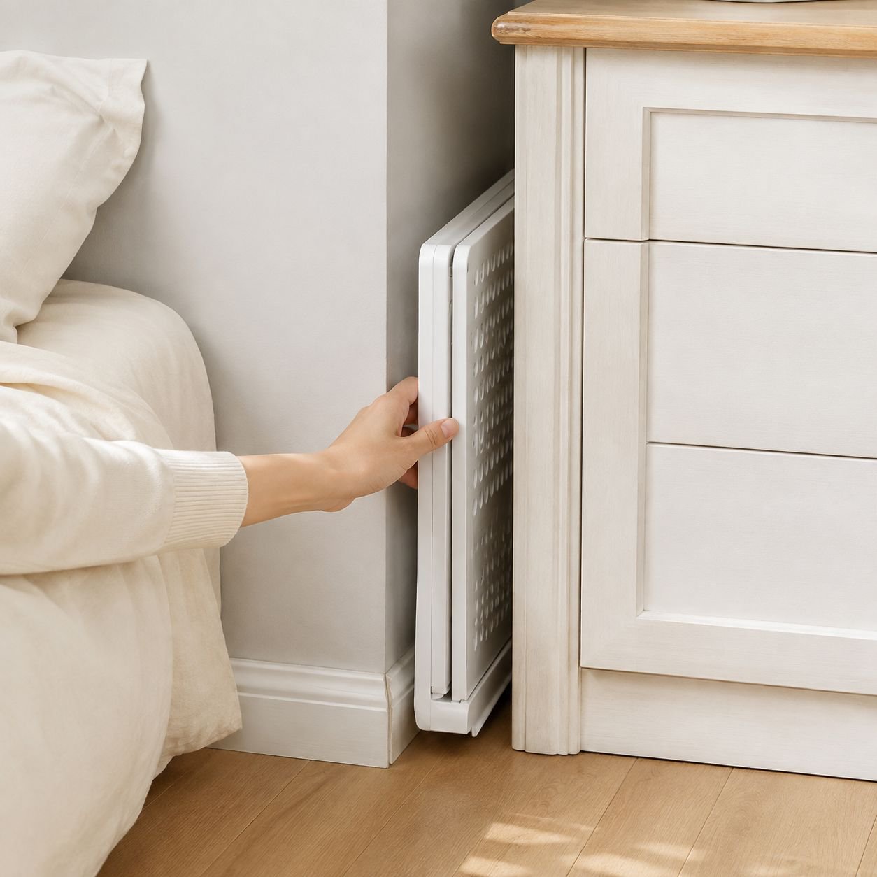 Cesta de almacenamiento plegable para dormitorio