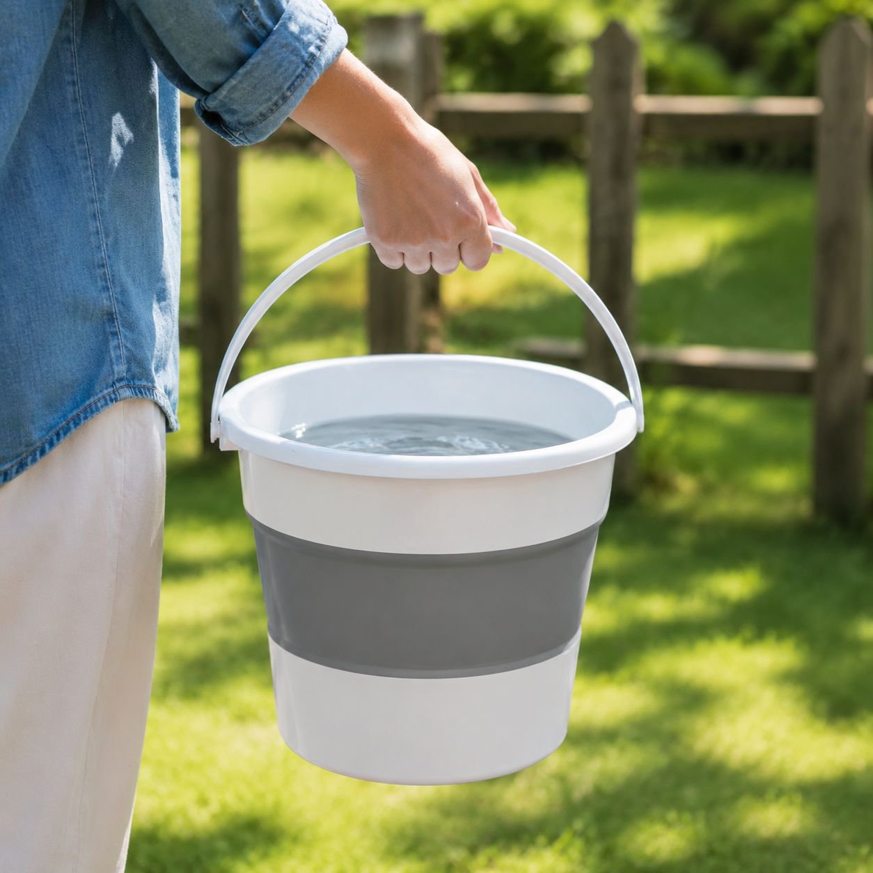 Mini Handheld Foldable Bucket, Multi-Scenario Use, Car, Fishing, Travel, Outdoor, Home