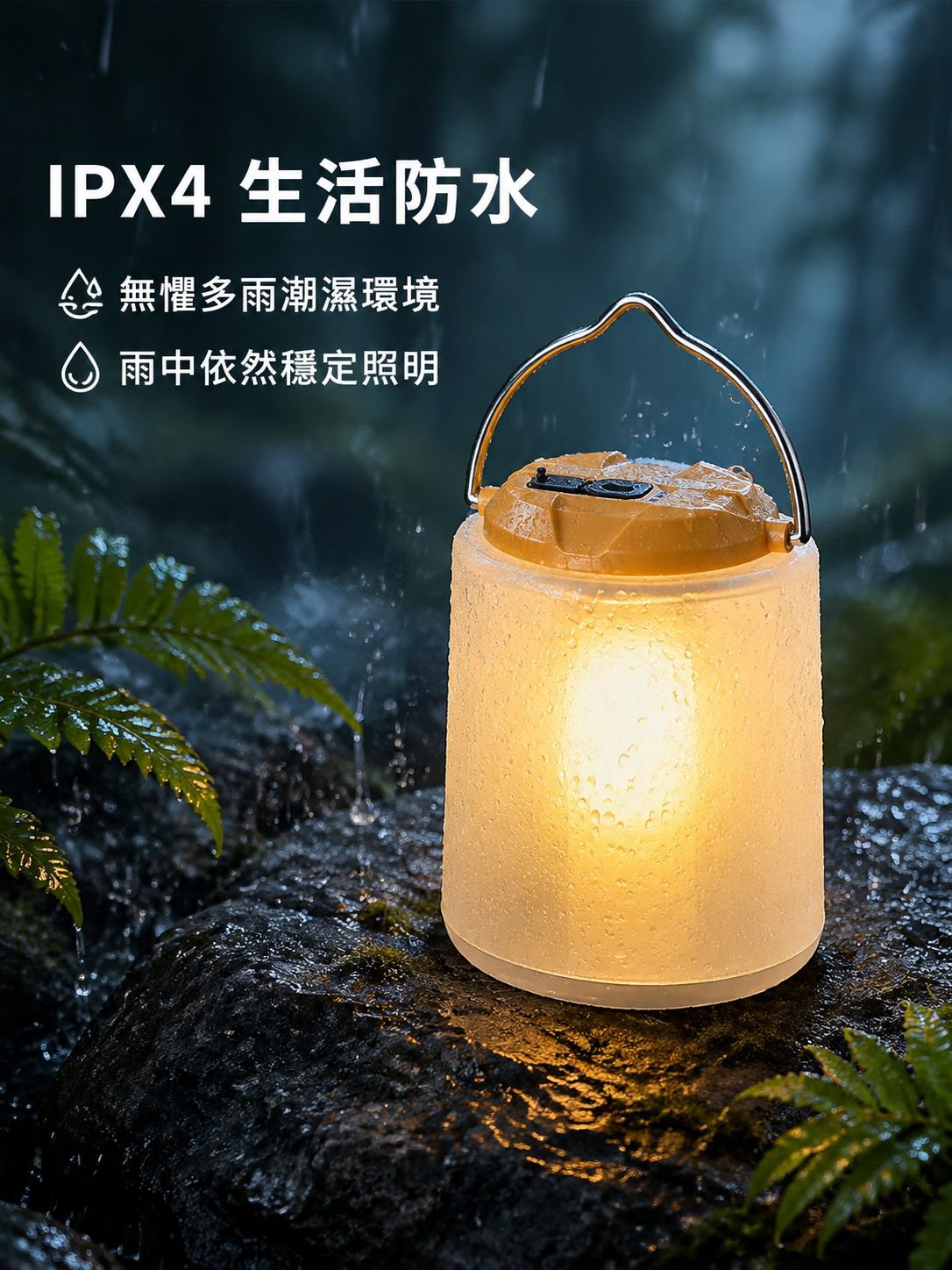 便攜式戶外暖光露營燈