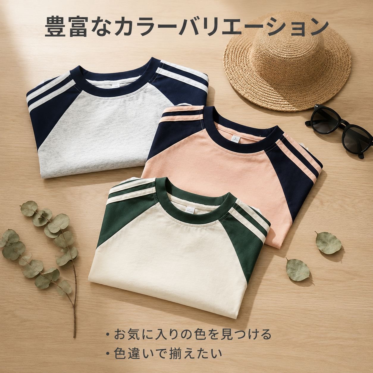 アメリカンレトロ ラグラン配色 半袖Tシャツ レディース 夏 綿100% 新作
