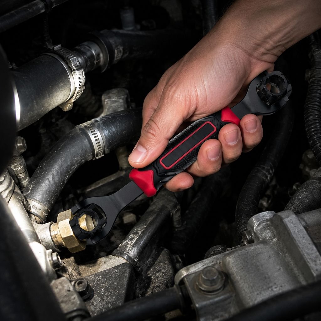 Multi-Functional Key Wrench Socket Set, 8-in-1/52-in-1 Metric Labor-Saving Repair Tool