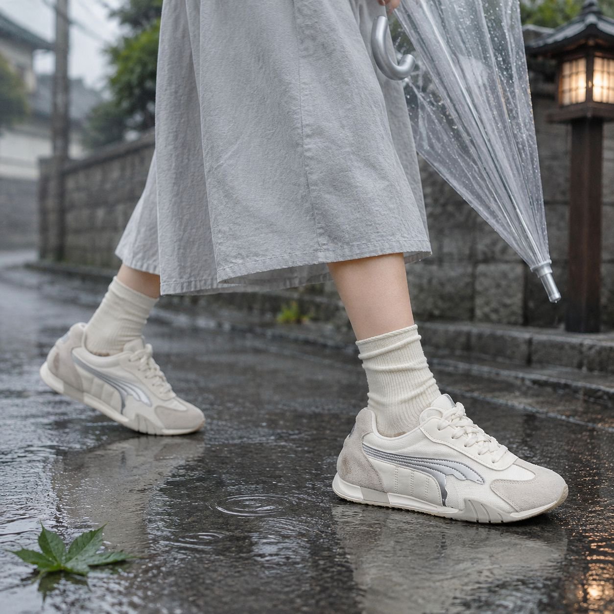 隠しヒールアップでスタイルアップ効果のあるスニーカー