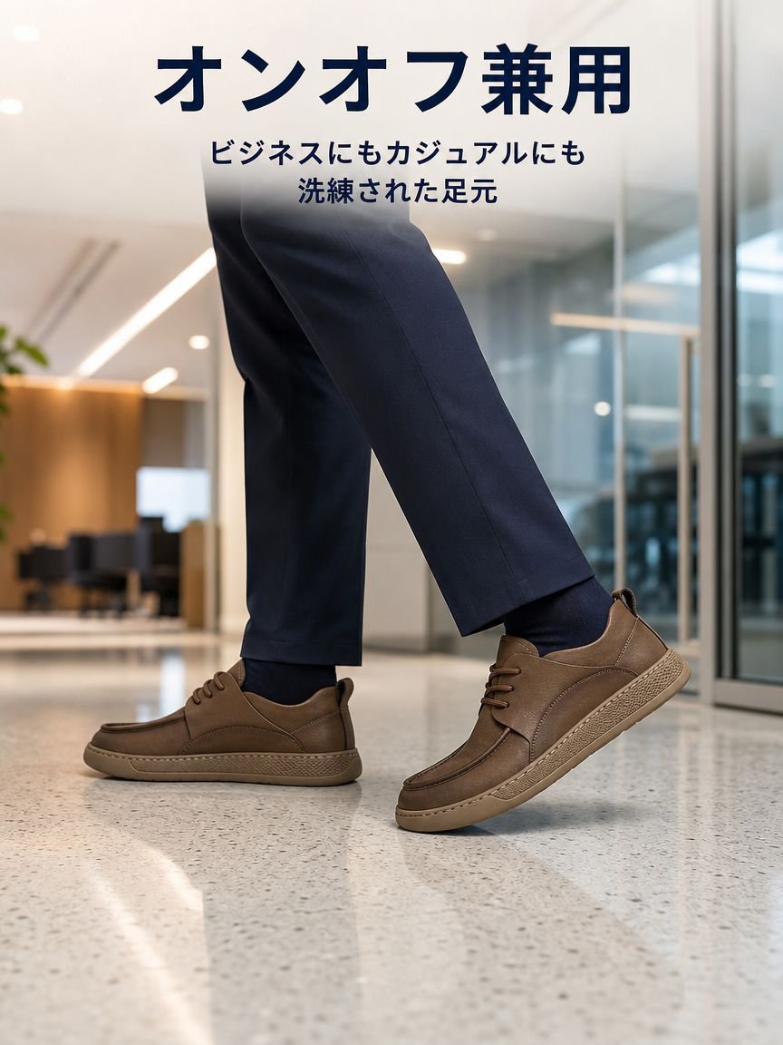 メンズ本革通気性ソフトソールカジュアルシューズ トレンド万能メンズシューズ
