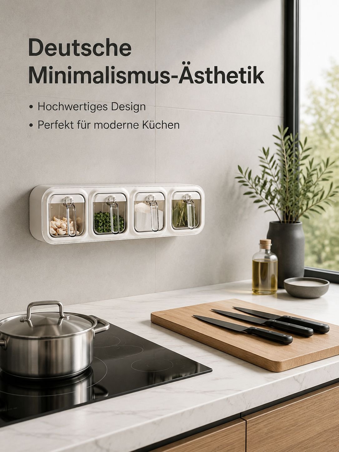 Praktische Aufbewahrungsbox für Salz und Gewürze aus hochwertigem Material