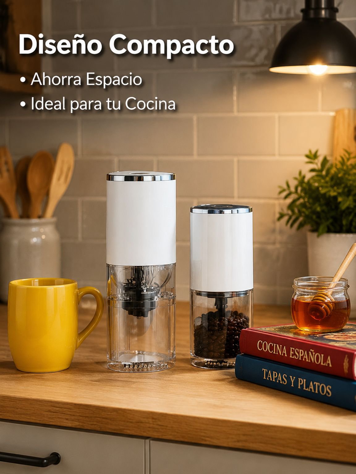 Home Mini Coffee Maker and Bean Grinder Set