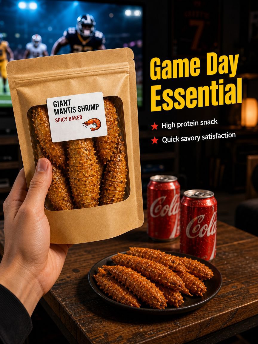 Gourmet crispy mantis shrimp delicacy