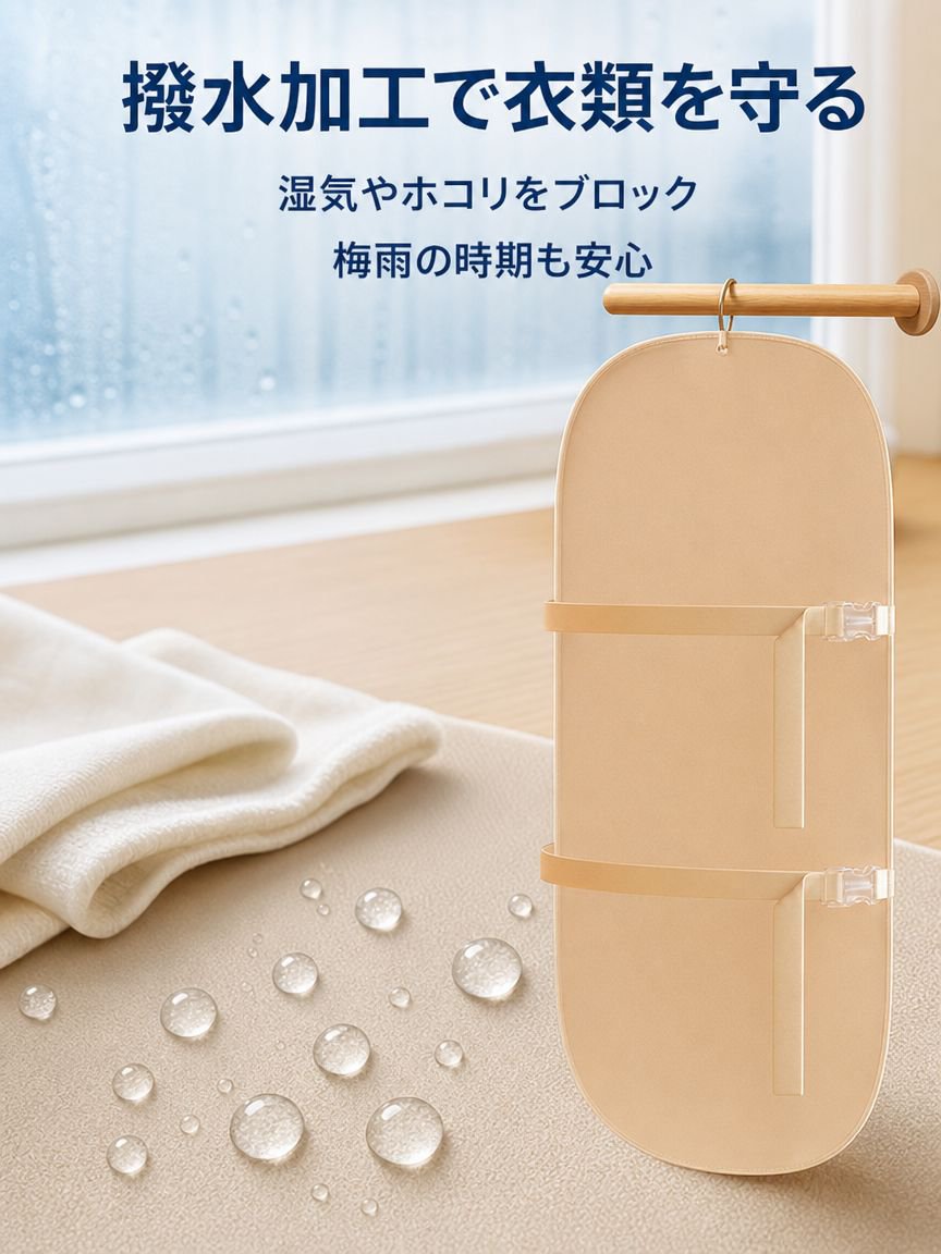 壁掛け式衣類収納圧縮ボード