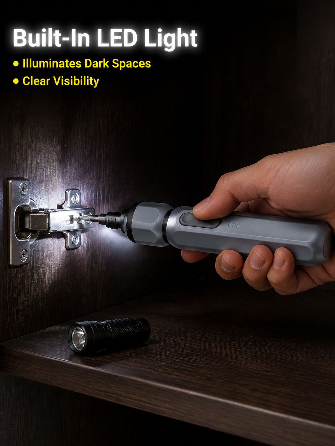 One-Piece High Torque Electric Screwdriver Set for Household Use
