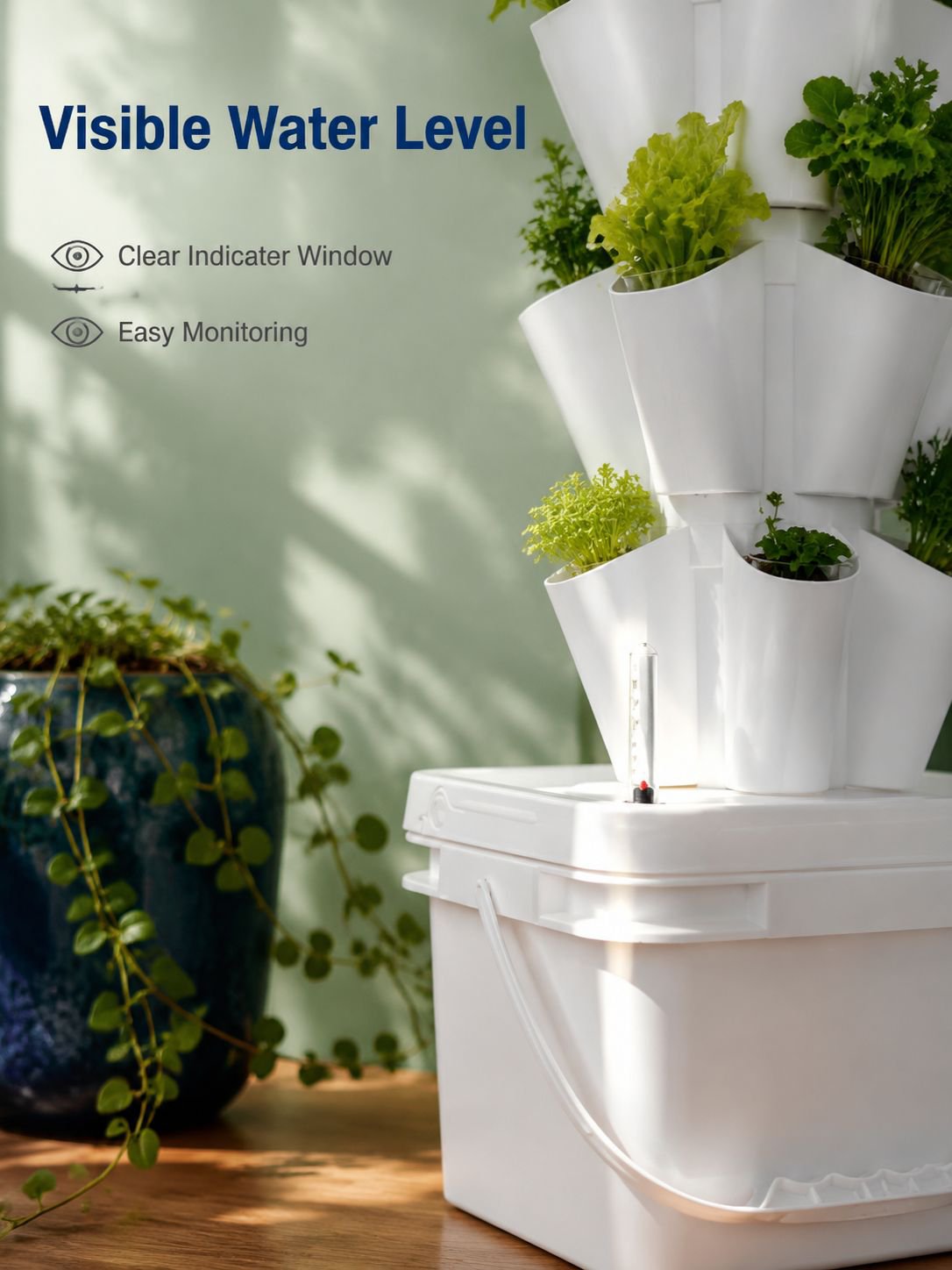 Tower Hydroponic Growing Kit, Space-Saving Vertical Planter