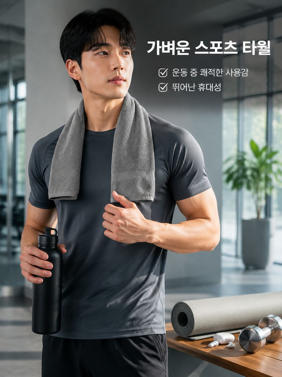 부드럽고 흡수력이 뛰어난 초미세 섬유 작은 수건