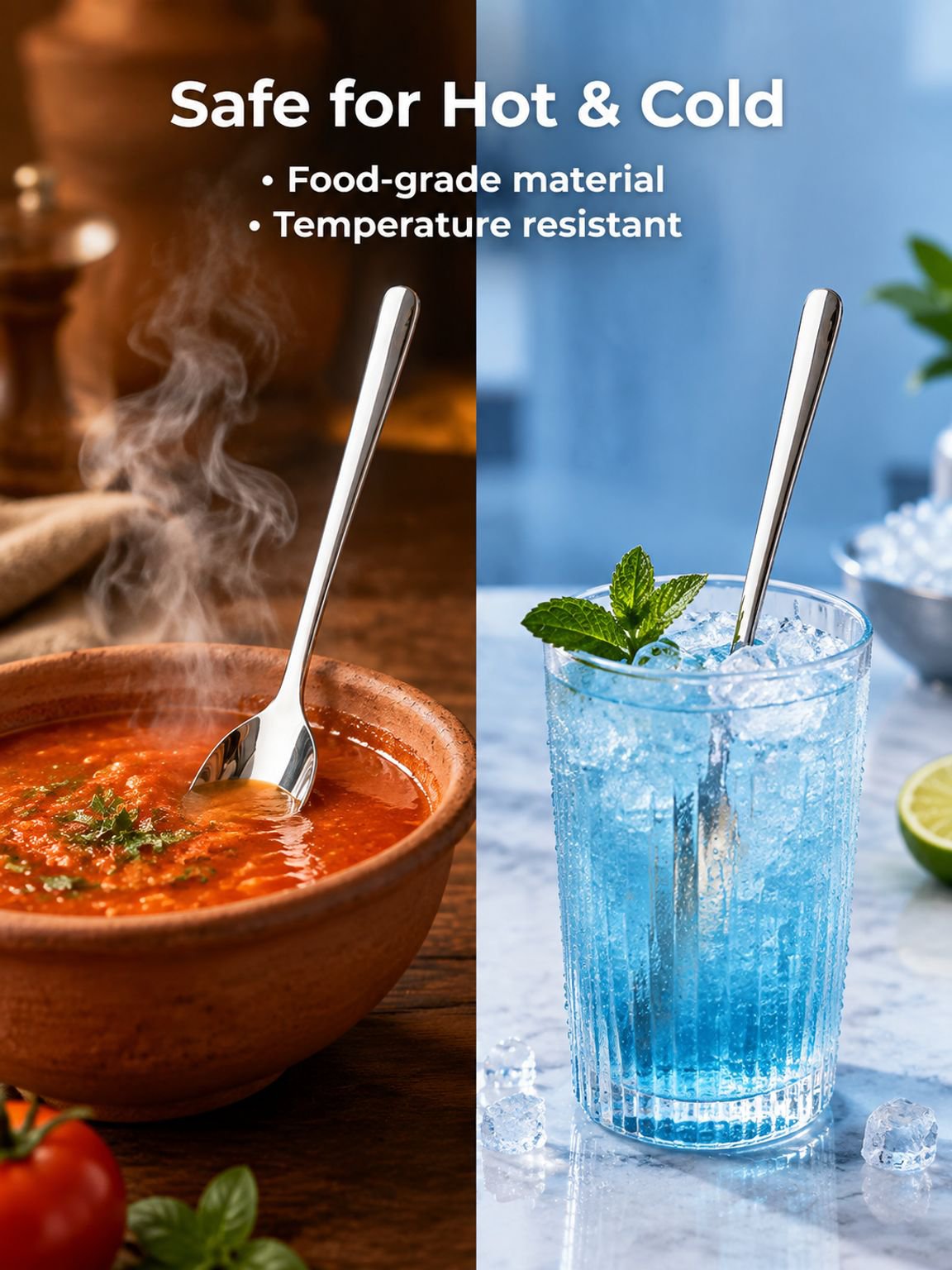 Stainless steel spoon