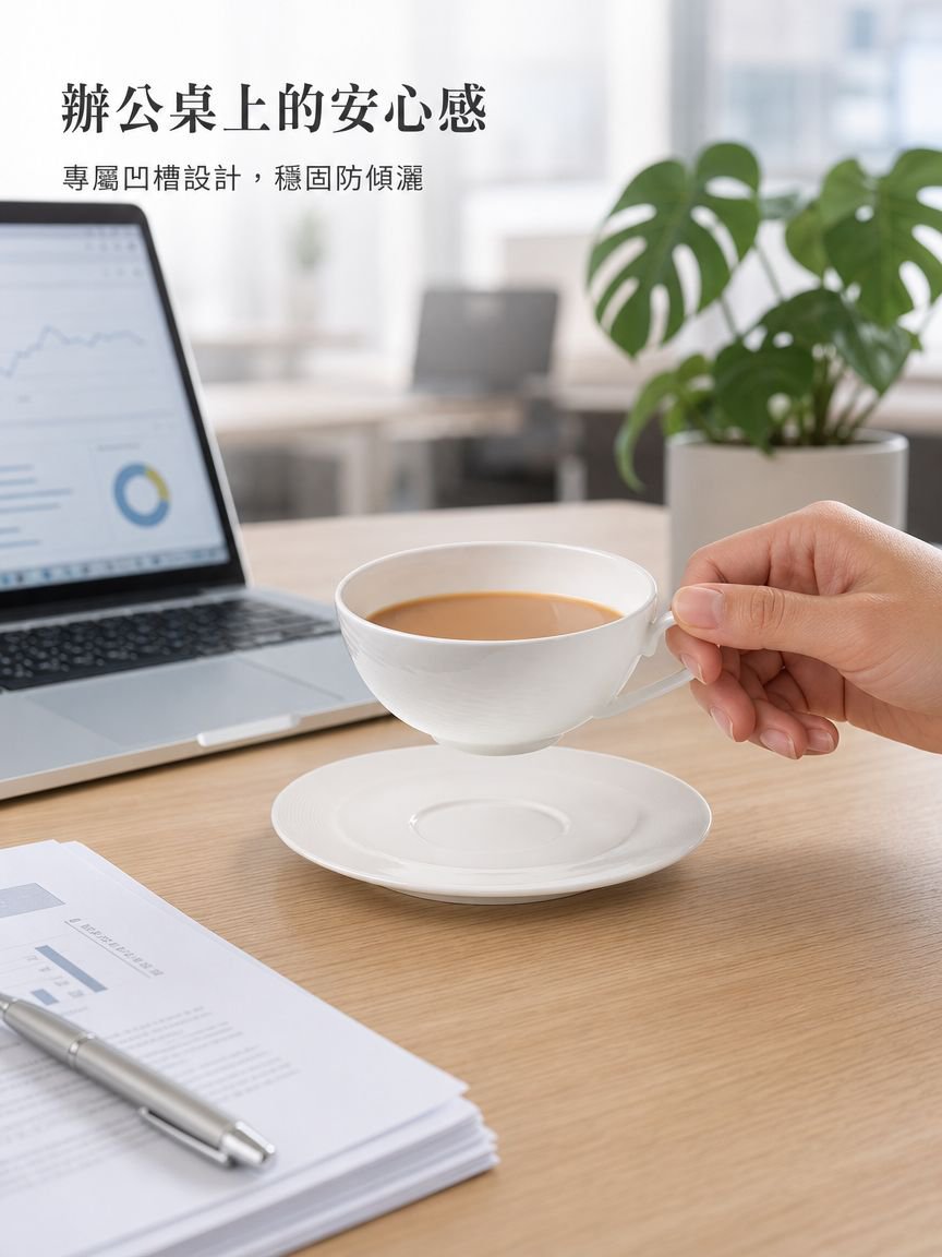 輕奢拿鐵杯碟組合
