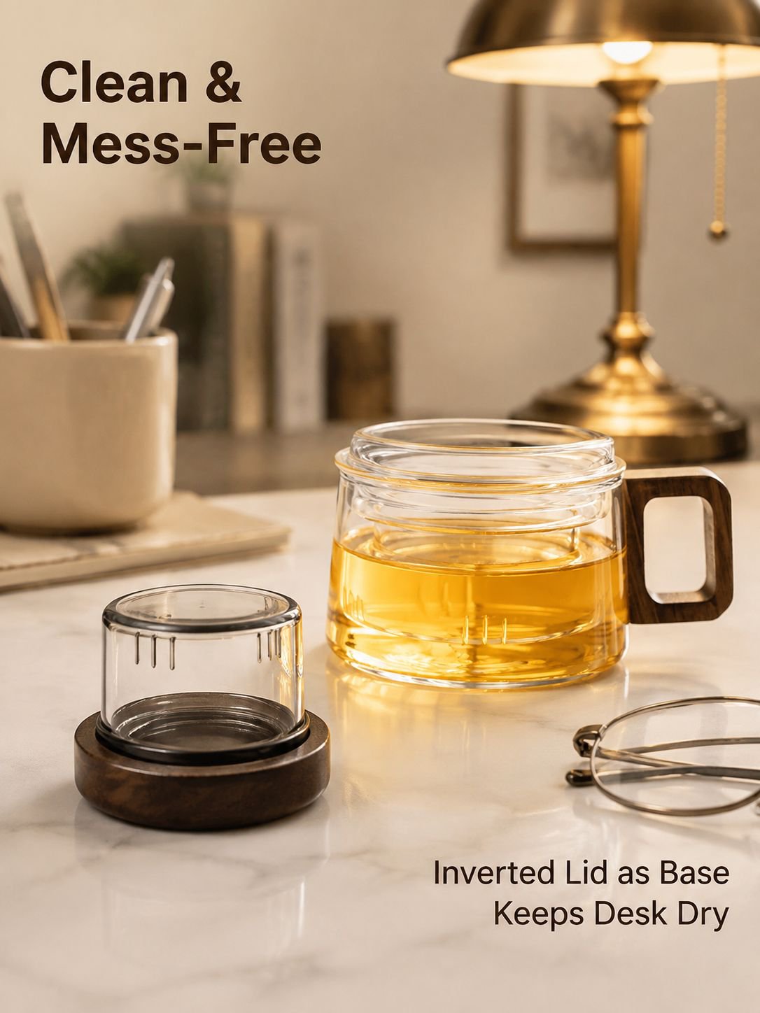 Separable tea filter cup set
