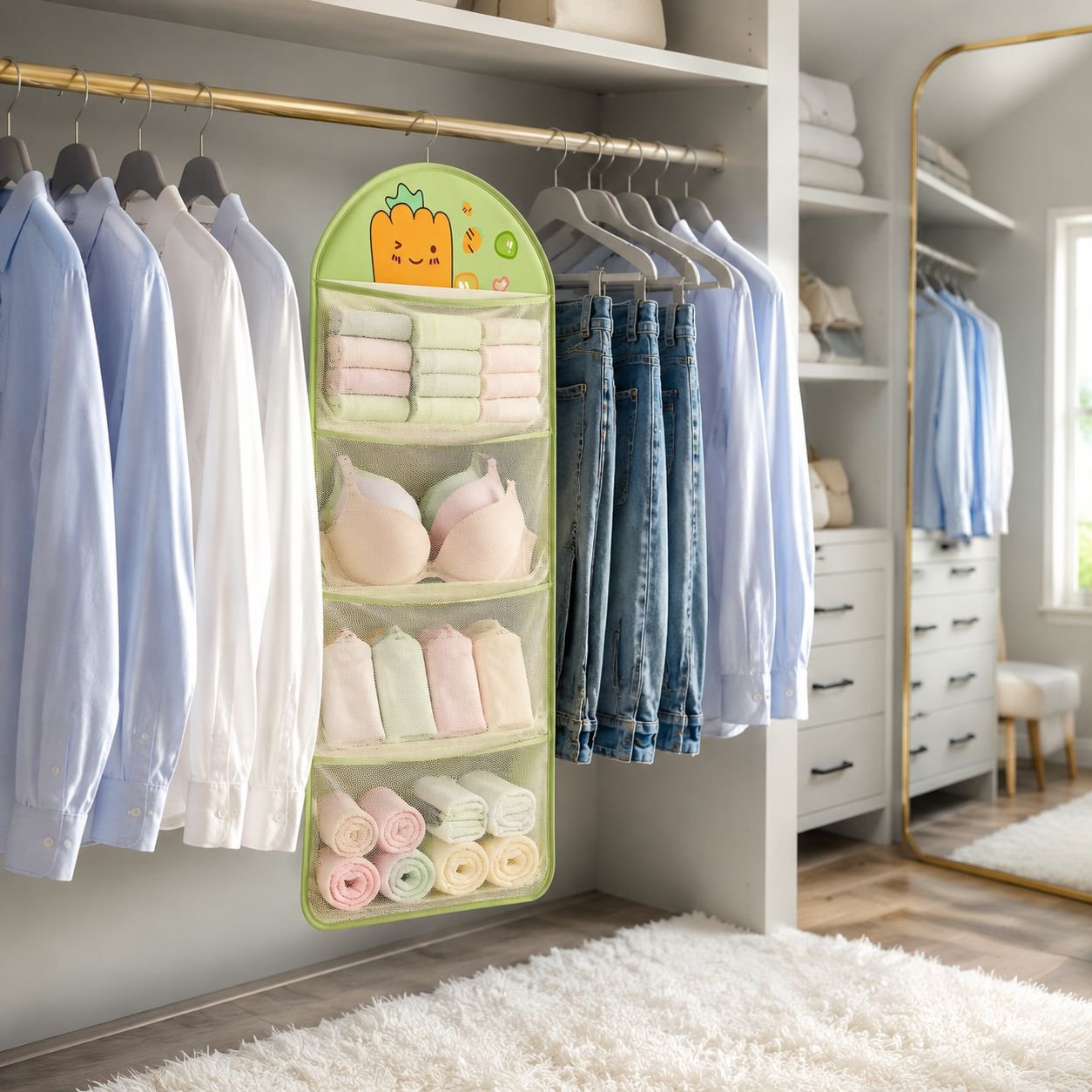 Multi-layer Hanging Underwear and Socks Organizer