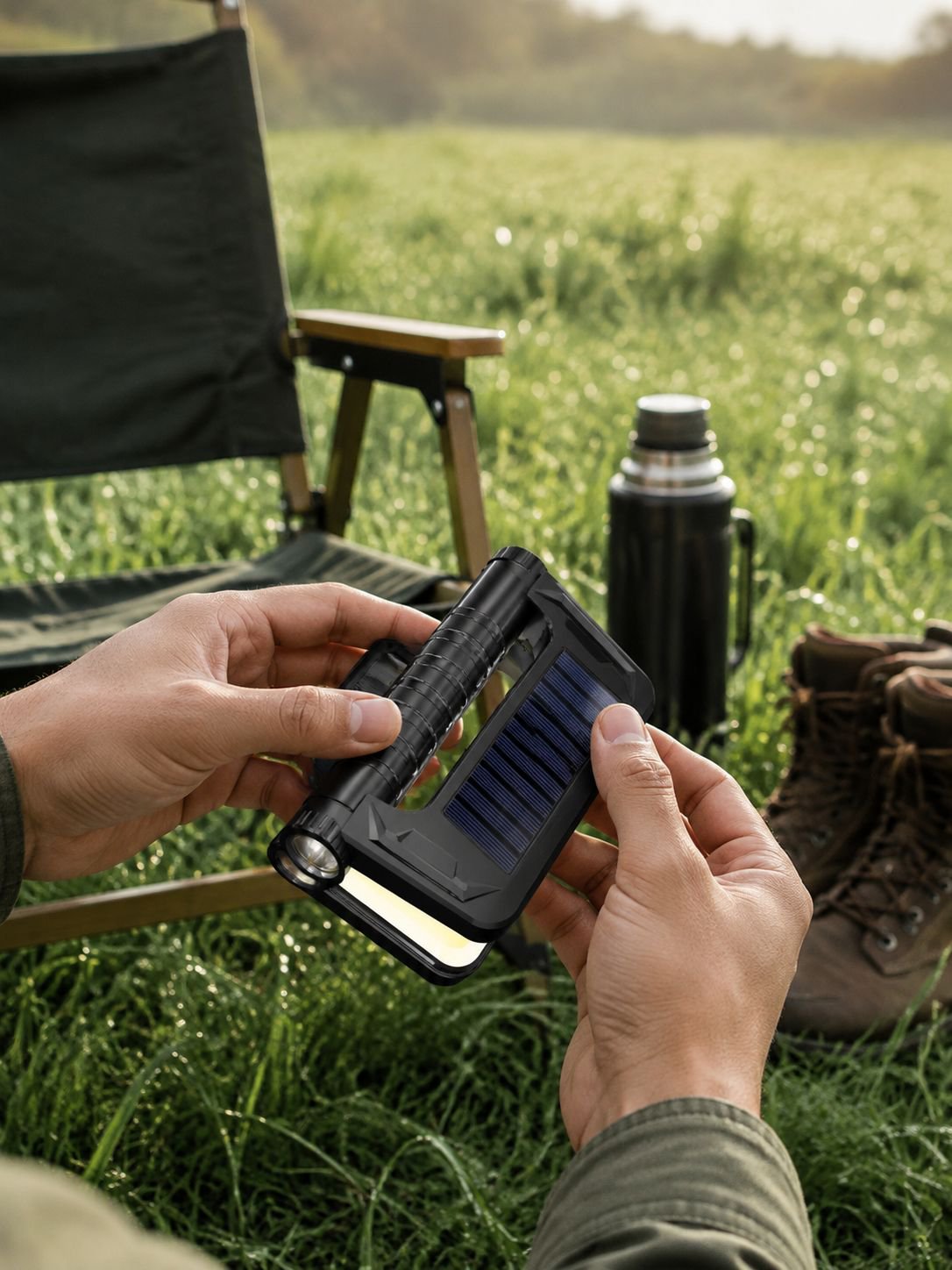 Tragbare und leichte Campinglampe für unterwegs