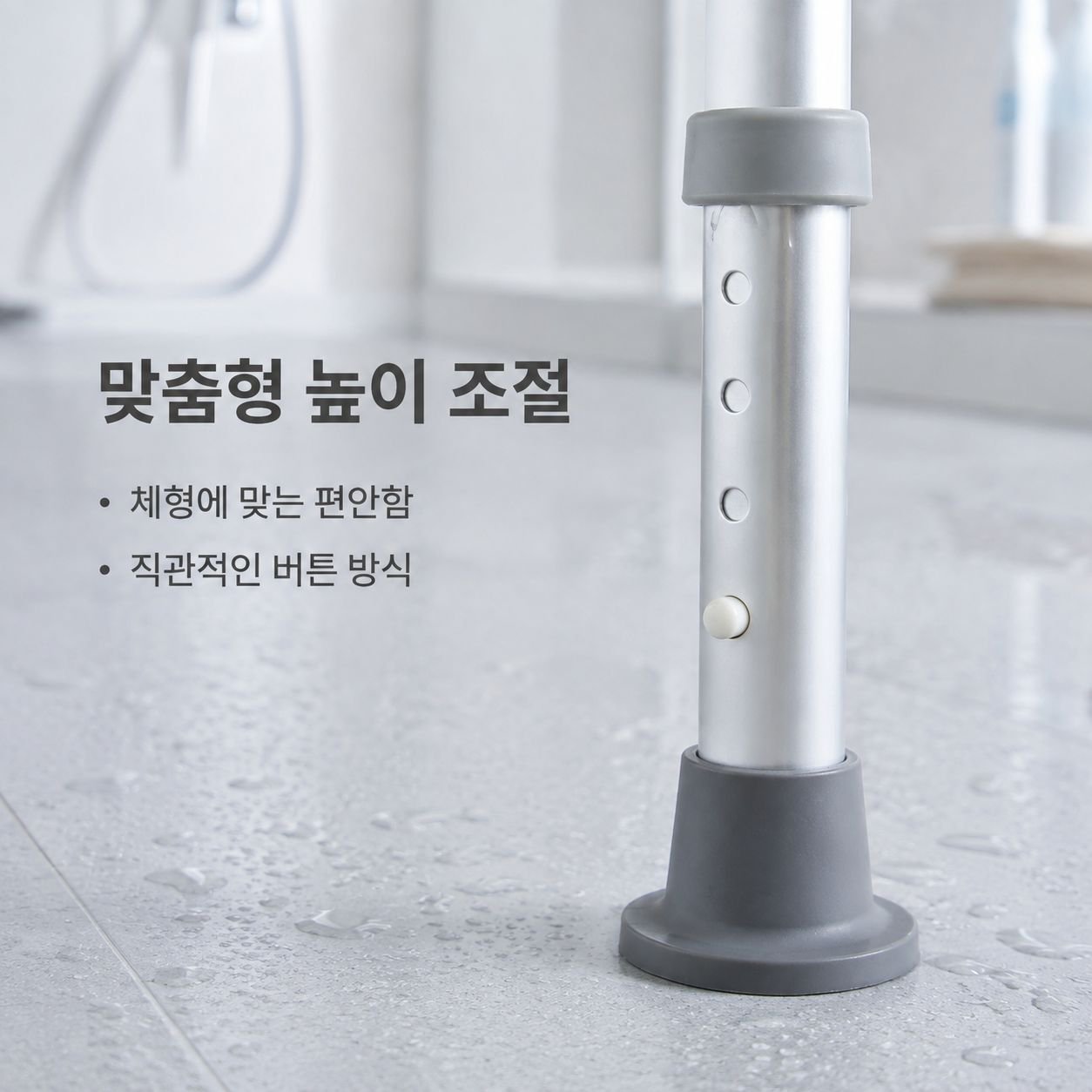 욕실용 미끄럼 방지 알루미늄 합금 샤워 의자