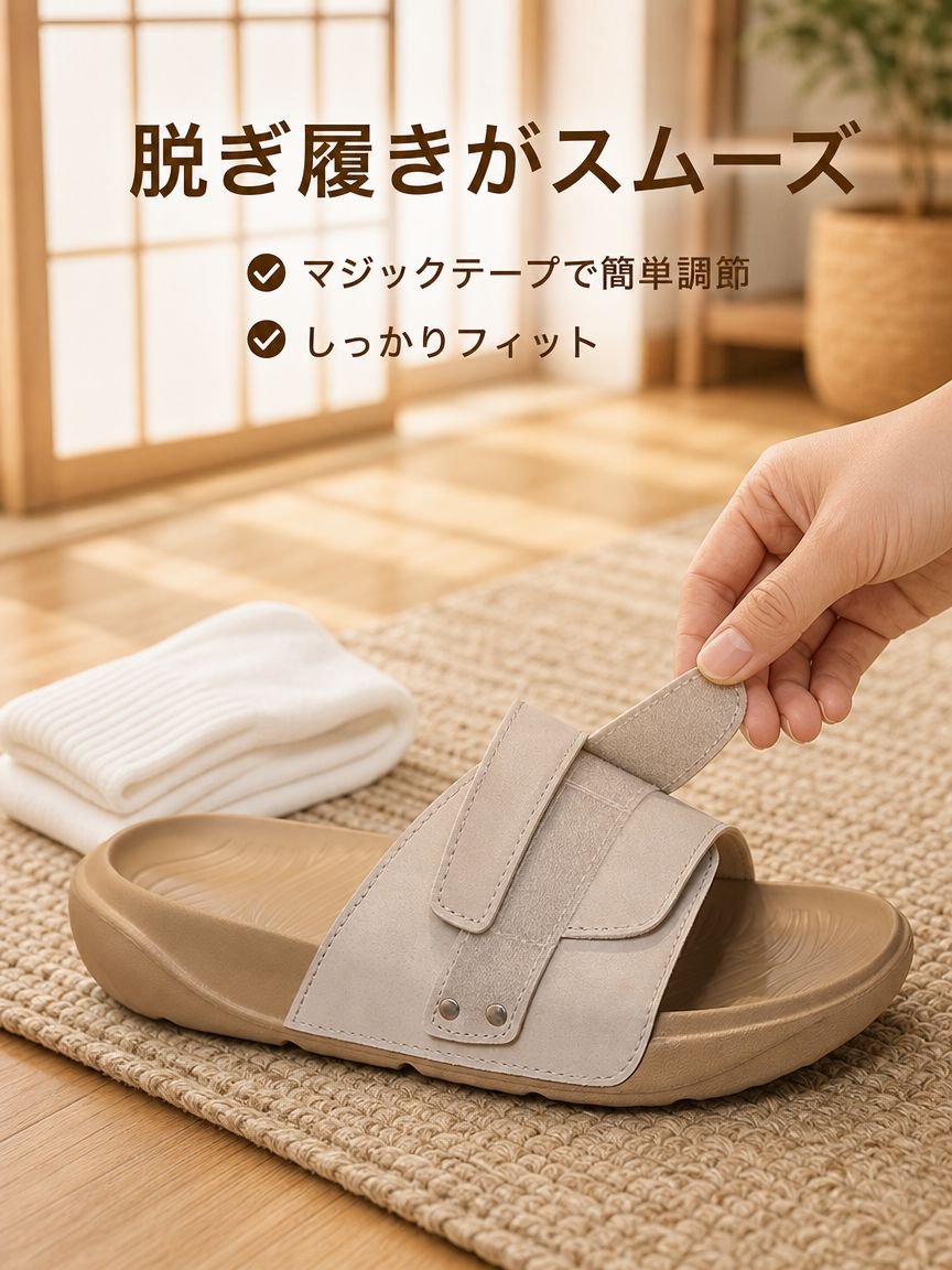 夏用ユニセックススリッポンベルクロ滑り止め厚底ファッショナブルサンダル